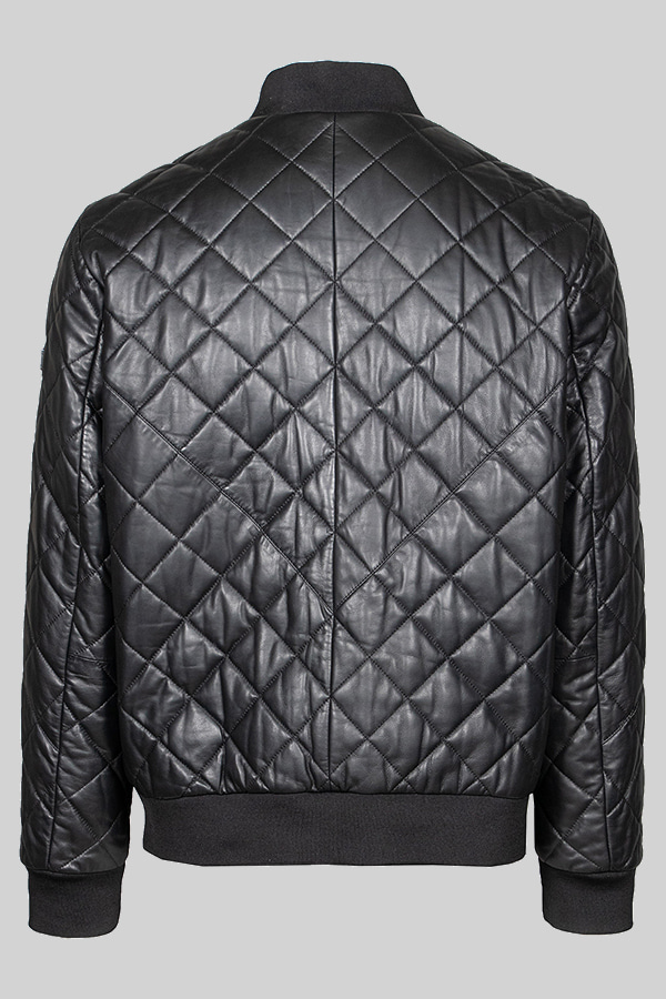 LEATHER JACKET KARL LAGERFELD - 990 BLACK